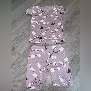 Kyte Baby Purple Floral Pajama Set 4T